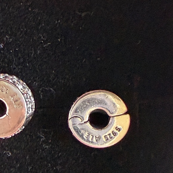 Pandora clips (2) in 925 CZ - Picture 4 of 4